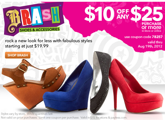 Payless Shoe Source 10 Off 25 Coupon Gather Lemons