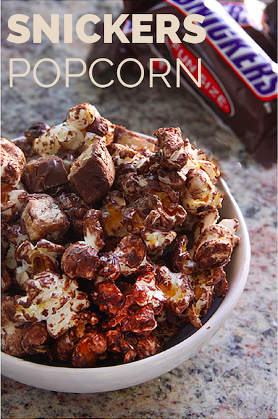 snickers popcorn