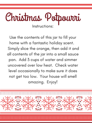 Christmas Potpourri Gift in a Jar - Gather Lemons