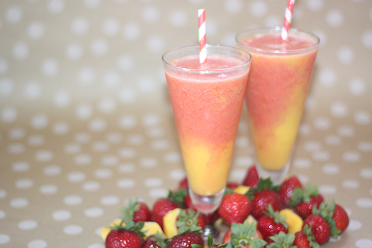 Strawberry Mango Smoothie - Gather Lemons