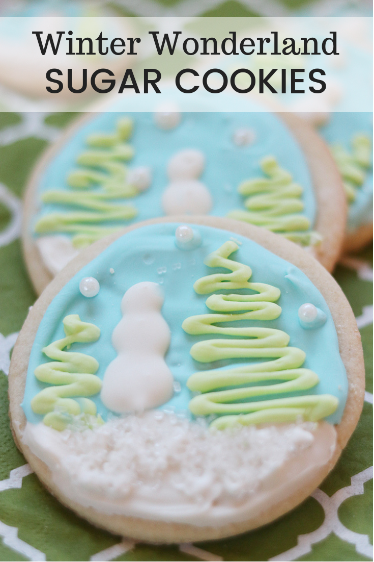 Winter Wonderland Sugar Cookies with Royal Icing - Gather Lemons