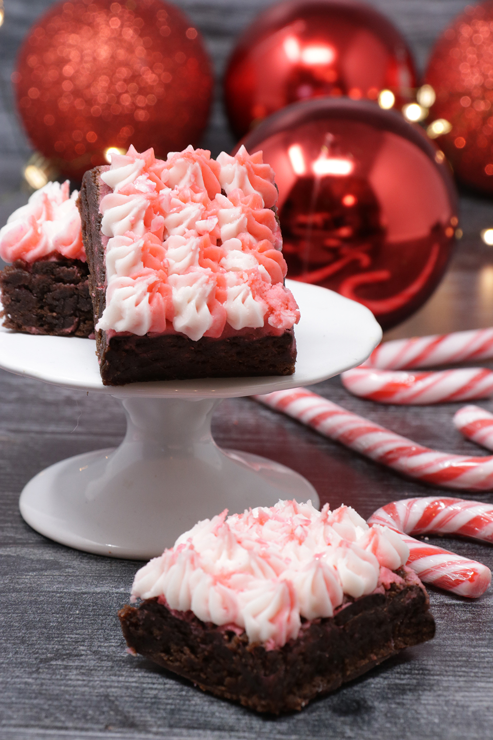 Candy Cane Peppermint Brownies