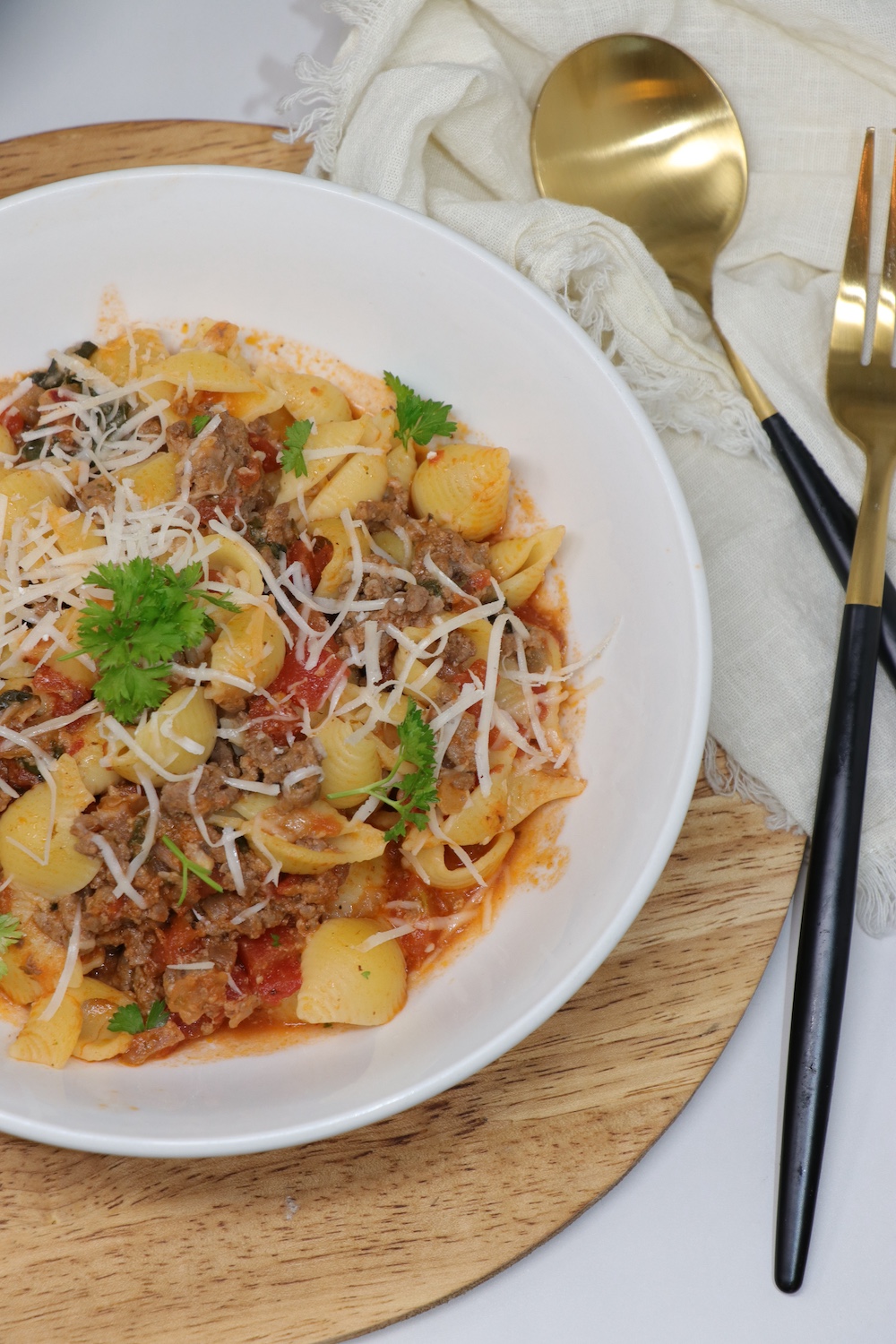 Ground Beef Shell Skillet