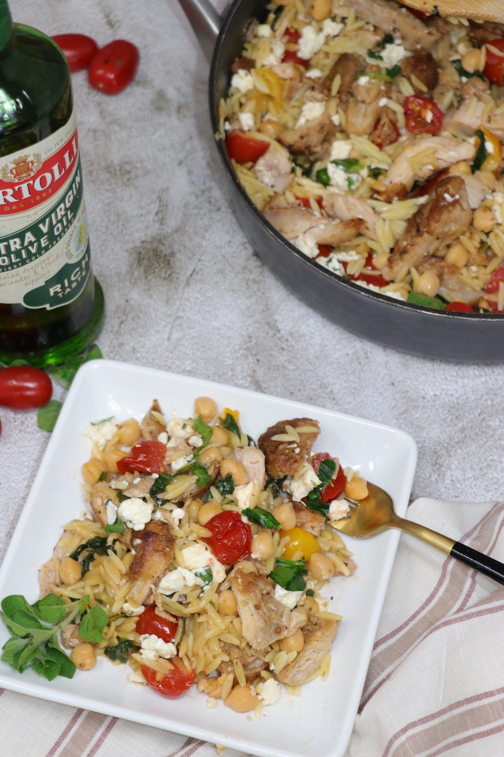 Greek Chicken and Lemon Orzo