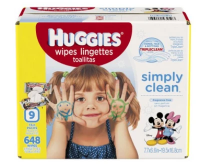 Huggies Wipes as low as $1 per Pack ($8.99 for 9 pack)