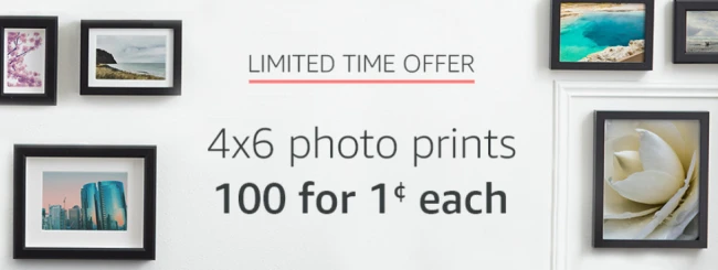 100 4×6 Photo Prints only $.01 each