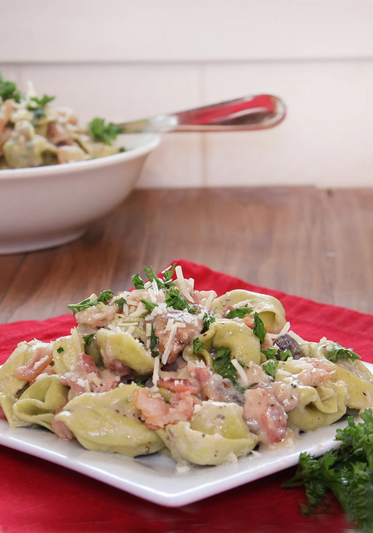 Creamy Bacon Tortellini