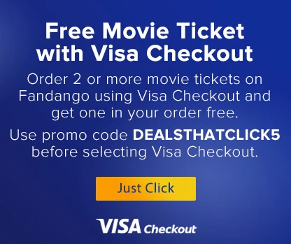 Fandango: FREE Movie Ticket with Visa Checkout