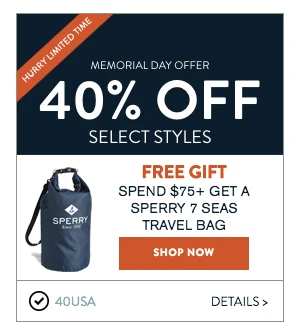 Sperry: 40% off Select Styles for Women + Men