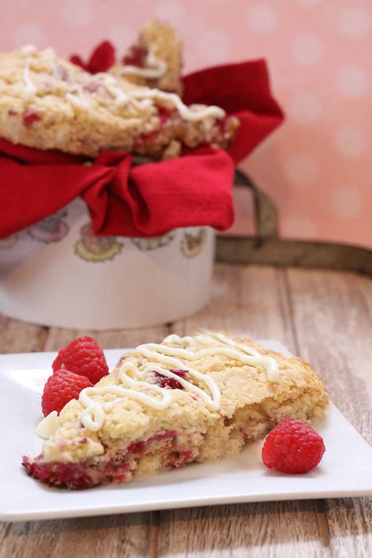 White Chocolate Raspberry Scones