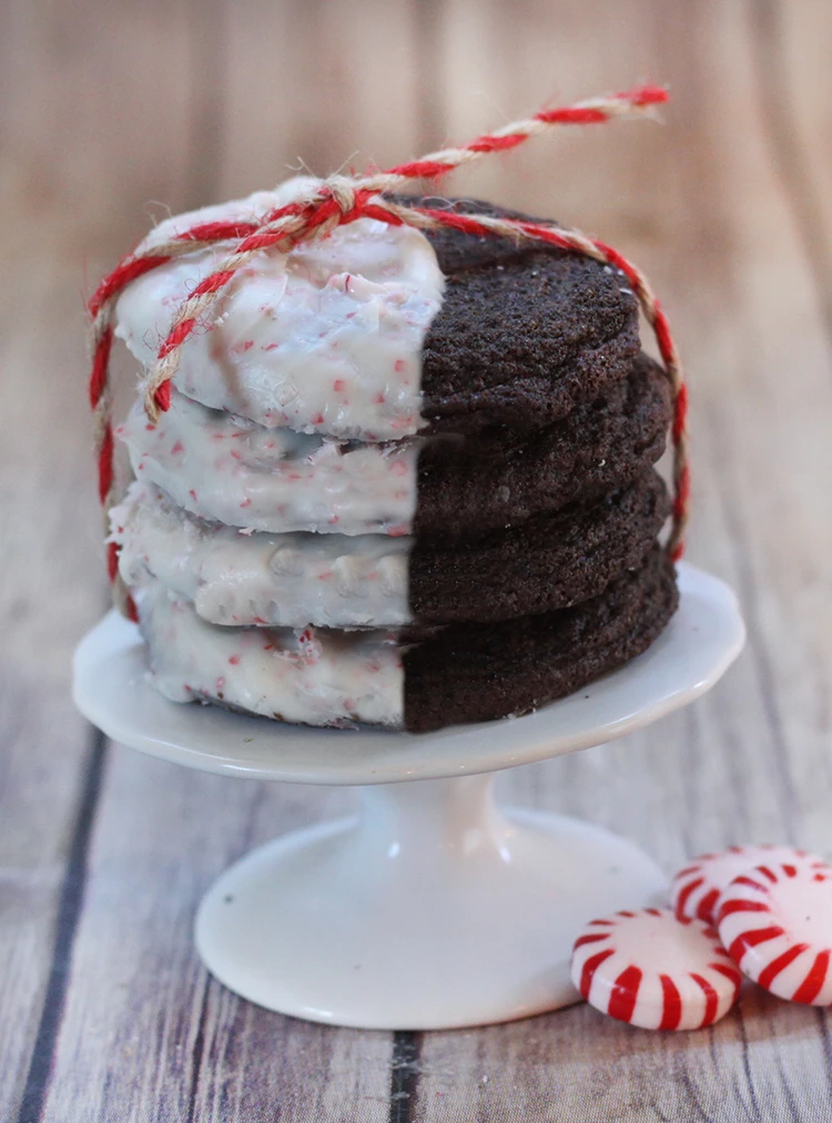 Chocolate Peppermint  Cookies
