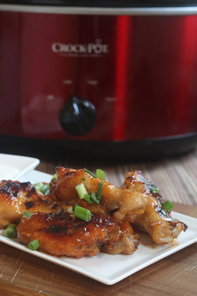 Slow Cooker Honey BBQ Chicken Wings