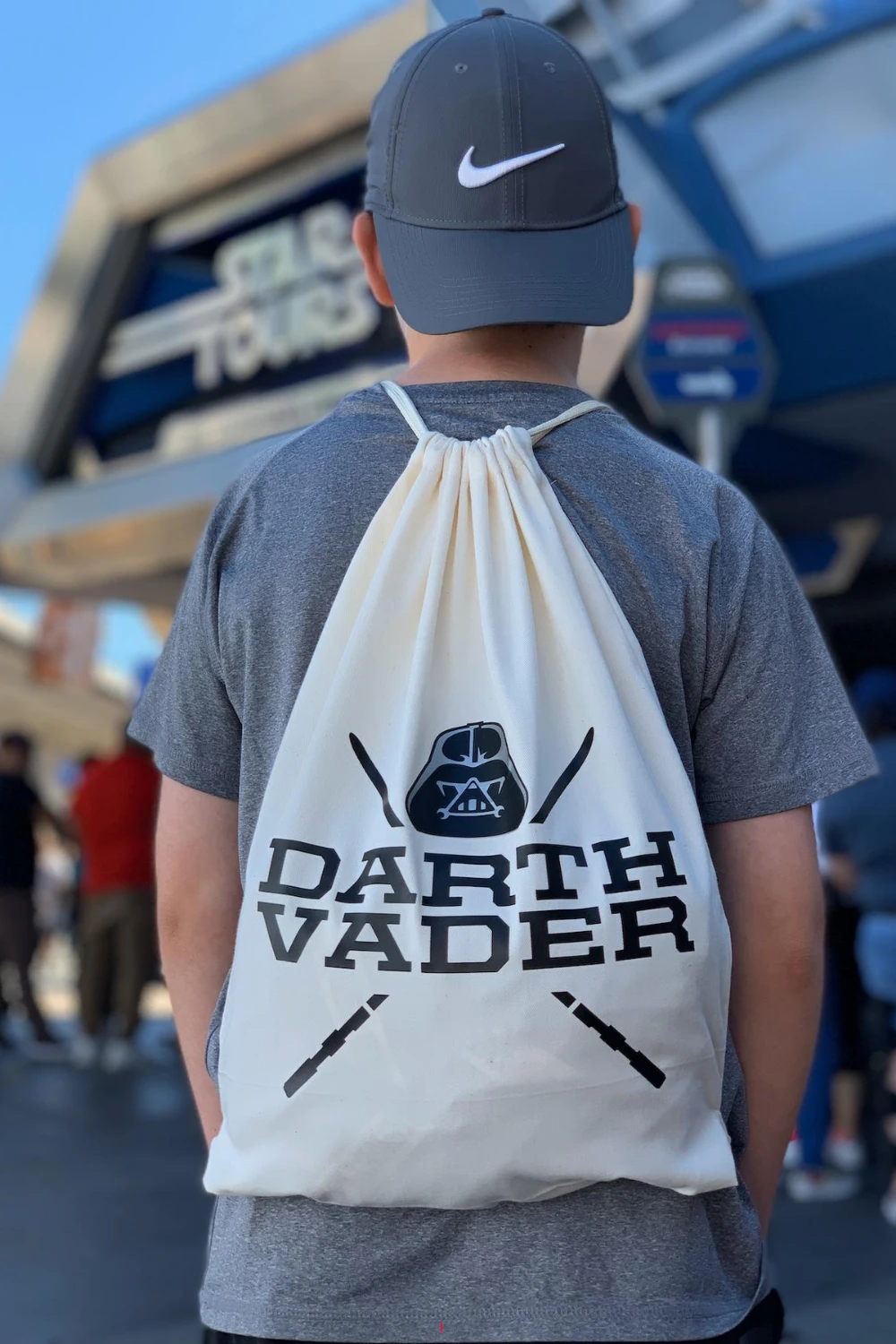 DIY Darth Vader Drawstring Bag
