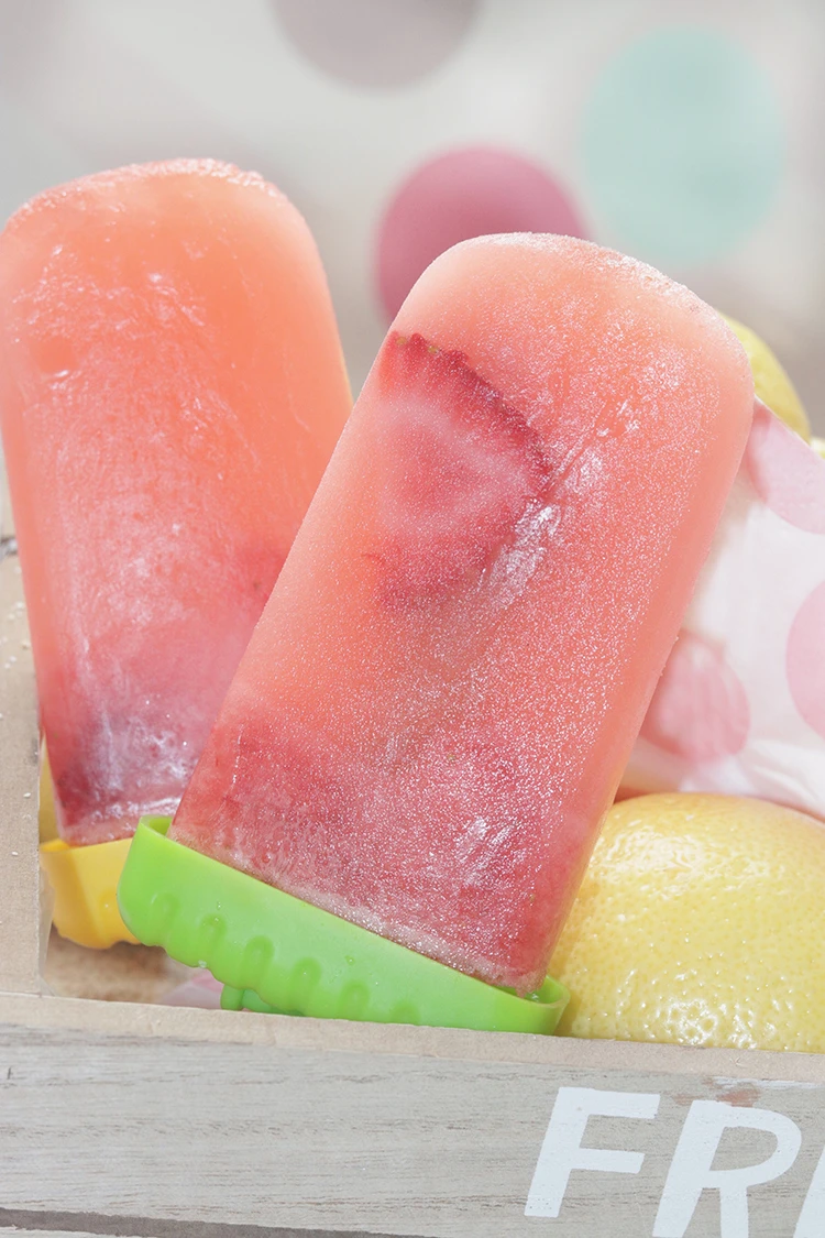 Strawberry Lemonade Popsicles