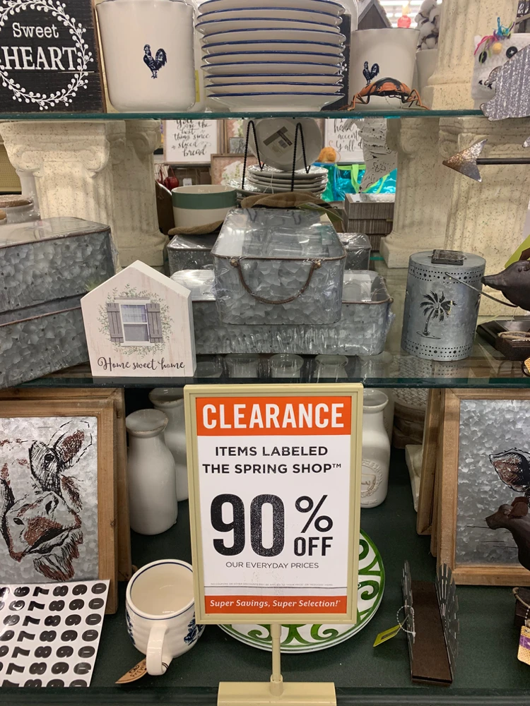 Hobby Lobby – 90% off Spring Shop