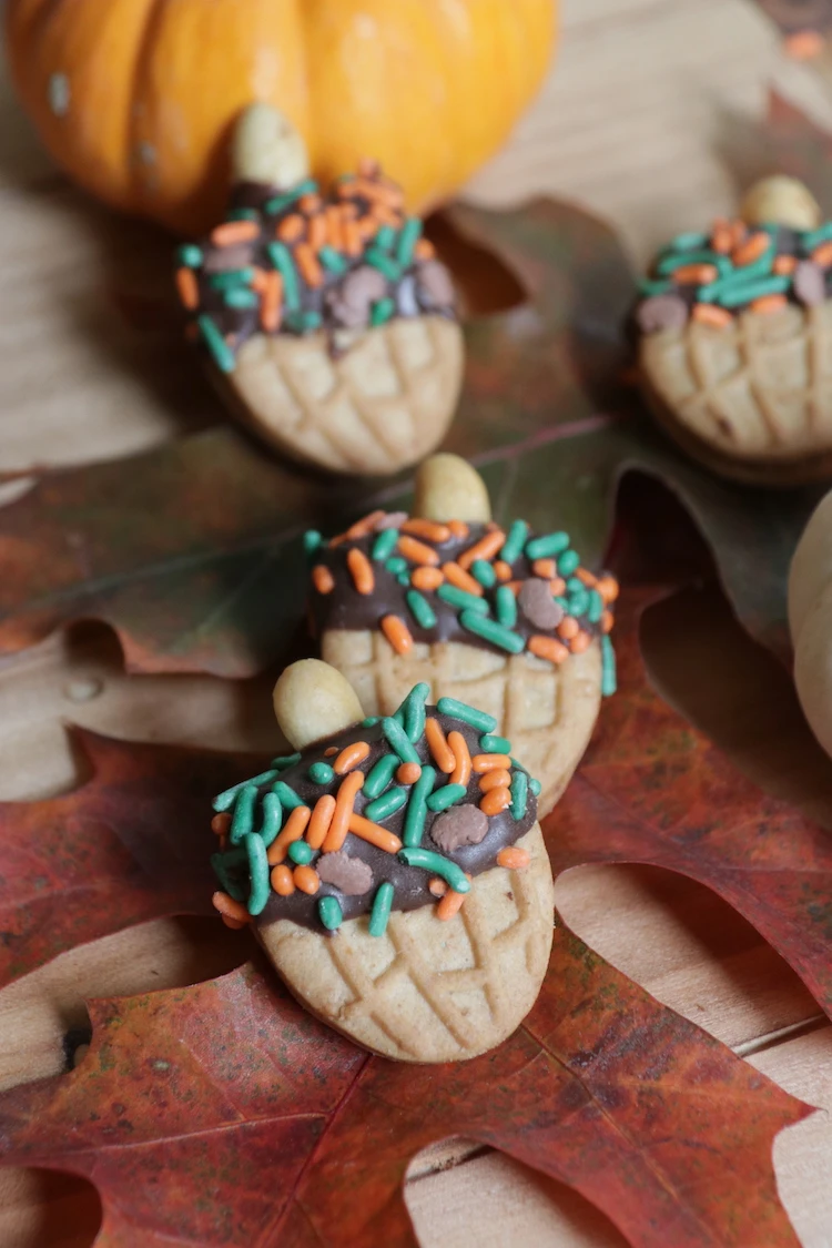Nutter Butter Acorn Cookies