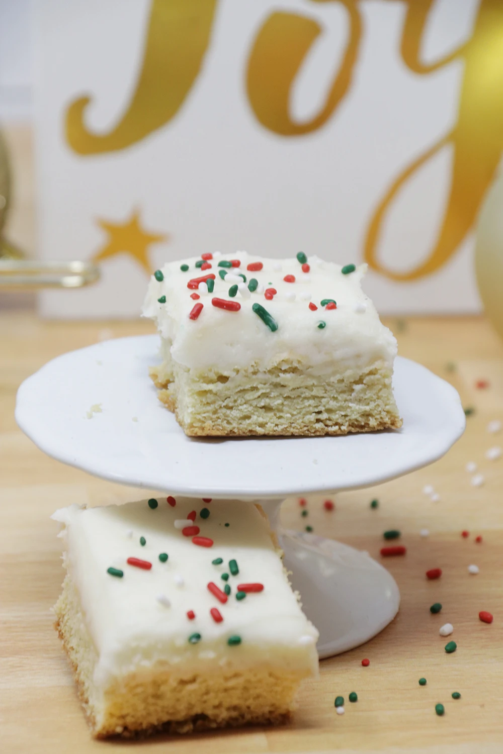 Holiday Sugar Cookie Bars