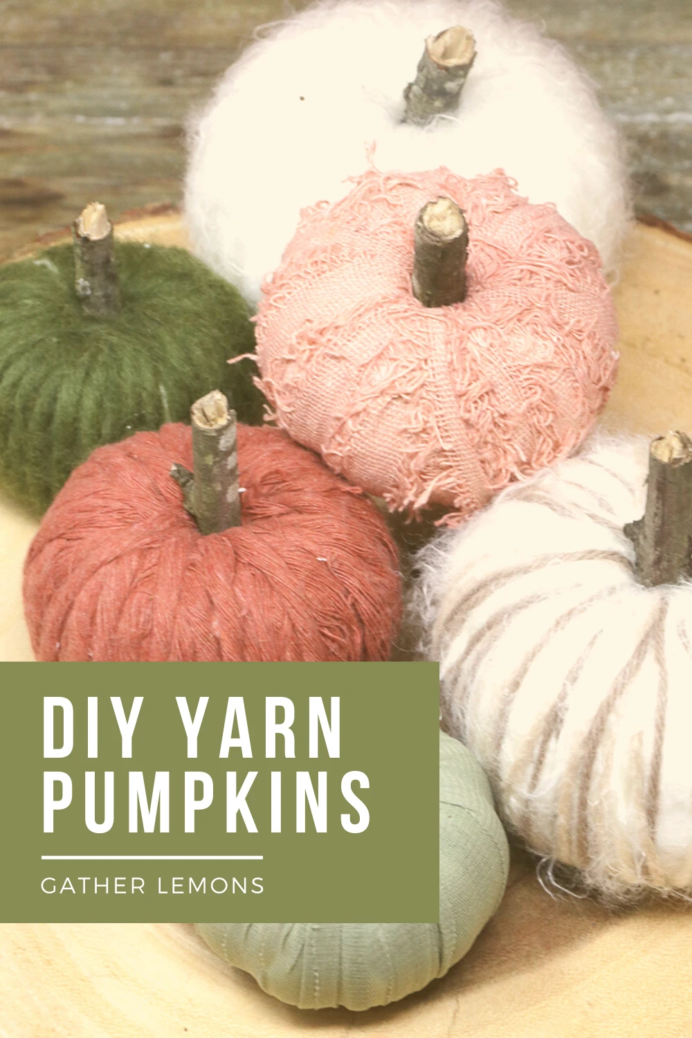 DIY Yarn Pumpkins
