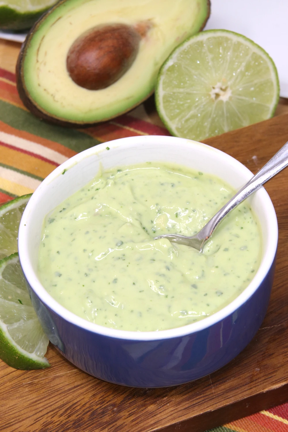 Avocado Cilantro Lime Cream Sauce