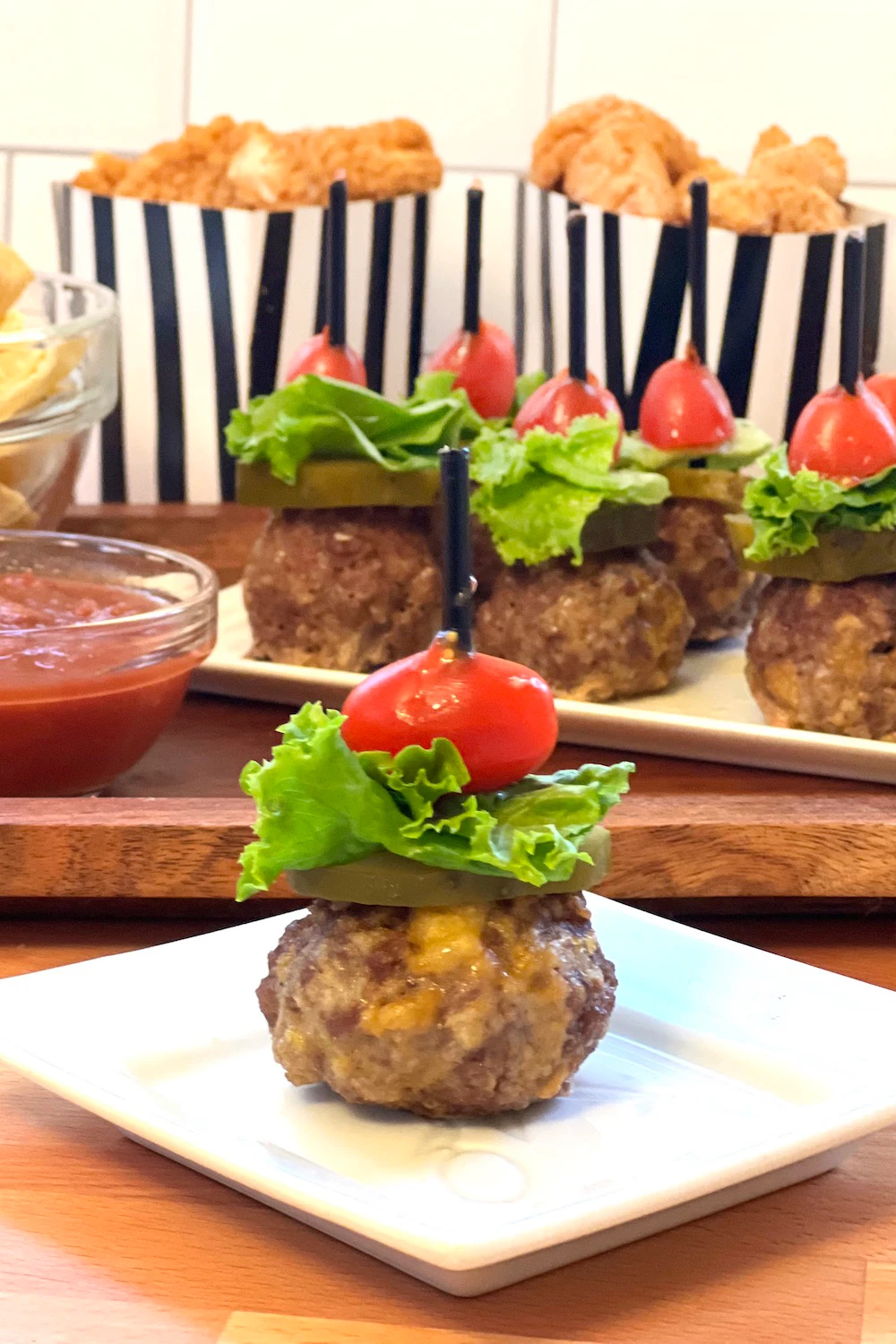 Bite Size Cheeseburger Meatballs
