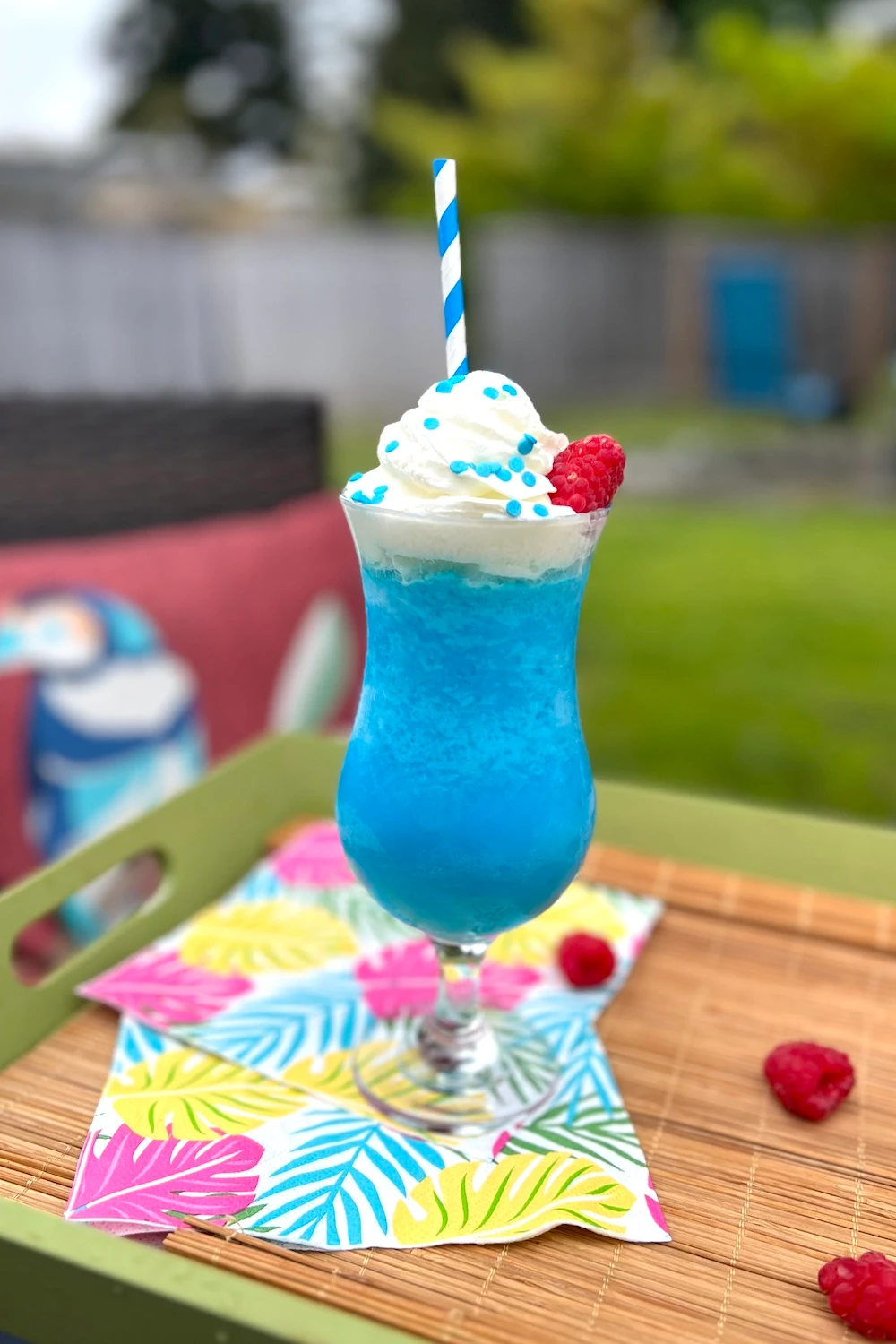 Coconut Cream Blue Raspberry Slushy