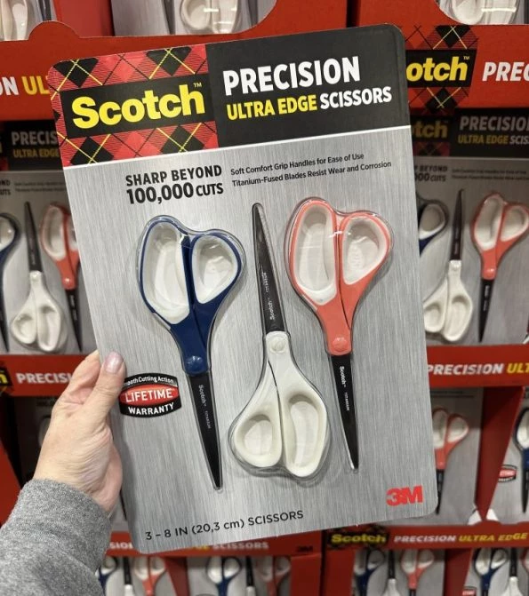 3M Scotch Precision Ultra Edge 8 Scissor, 3-count