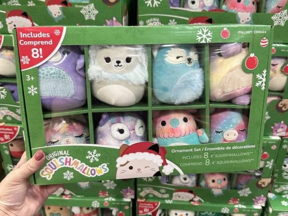 Costco] Squishmallows 6 Pack Holiday Plush Ornament Set $12.99