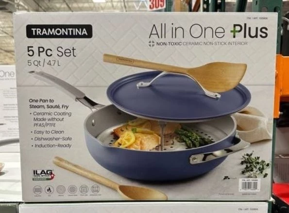 Costco Tramontina 5-Quart All-In-One Ceramic Non-Stick Pan 49.99