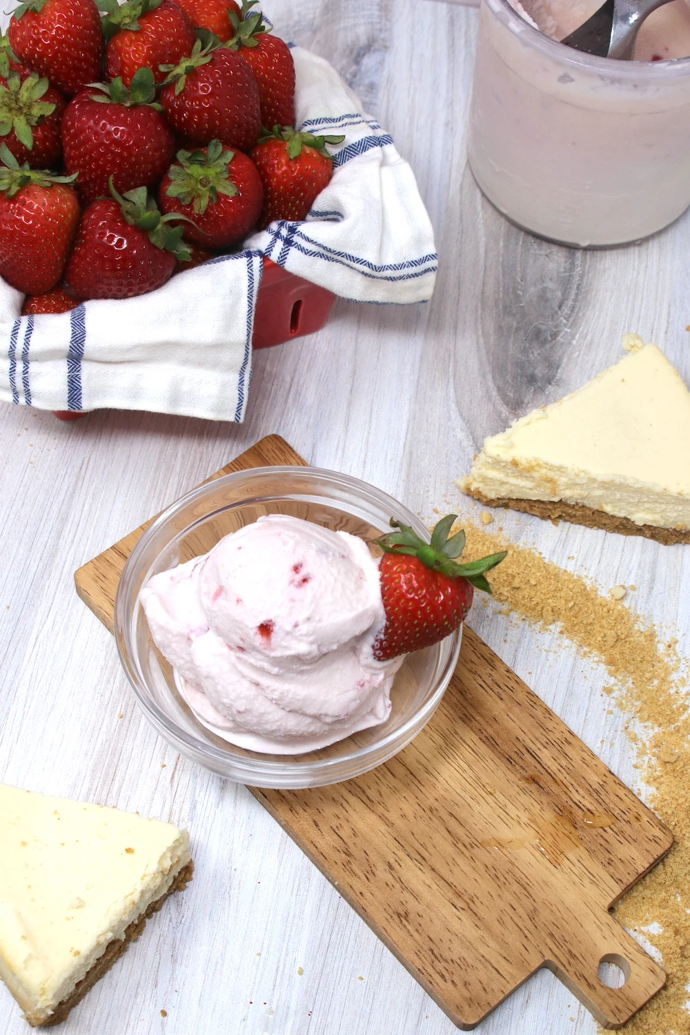Ninja Creami Strawberry Cheesecake Ice Cream