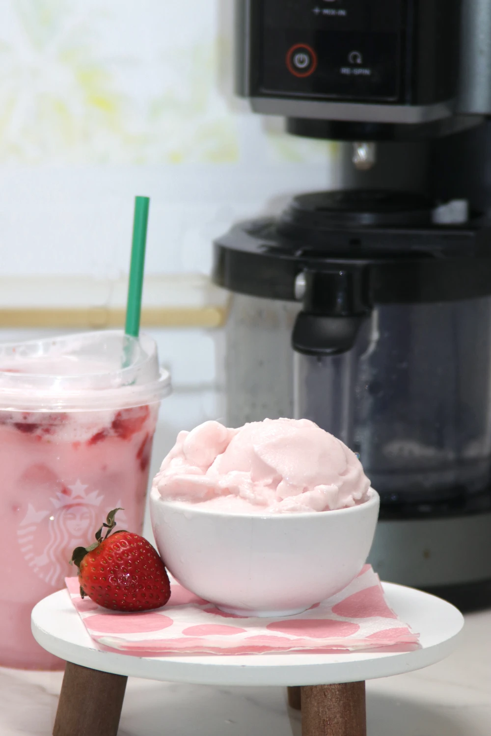 Copy-Cat Pink Drink Ice Cream